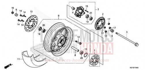 ROUE ARRIERE Z125MAK de 2019